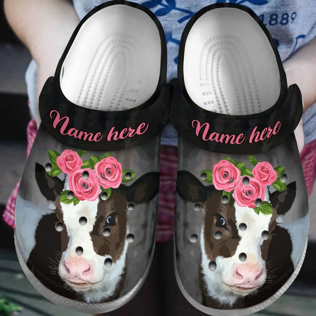 Cow Personalized Clog Custom Crocs Comfortablefashion Style Comfortable For Women Men Kid Print 3D Lovely Flower Cow Cow Personalized Clog Custom Crocs Comfortablefashion Style Comfortable For Women Men Kid Print 3D Lovely Flower Cow