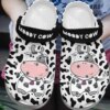 Cow Personalized Clog Custom Crocs Comfortablefashion Style Comfortable For Women Men Kid Print 3D Moody Cow