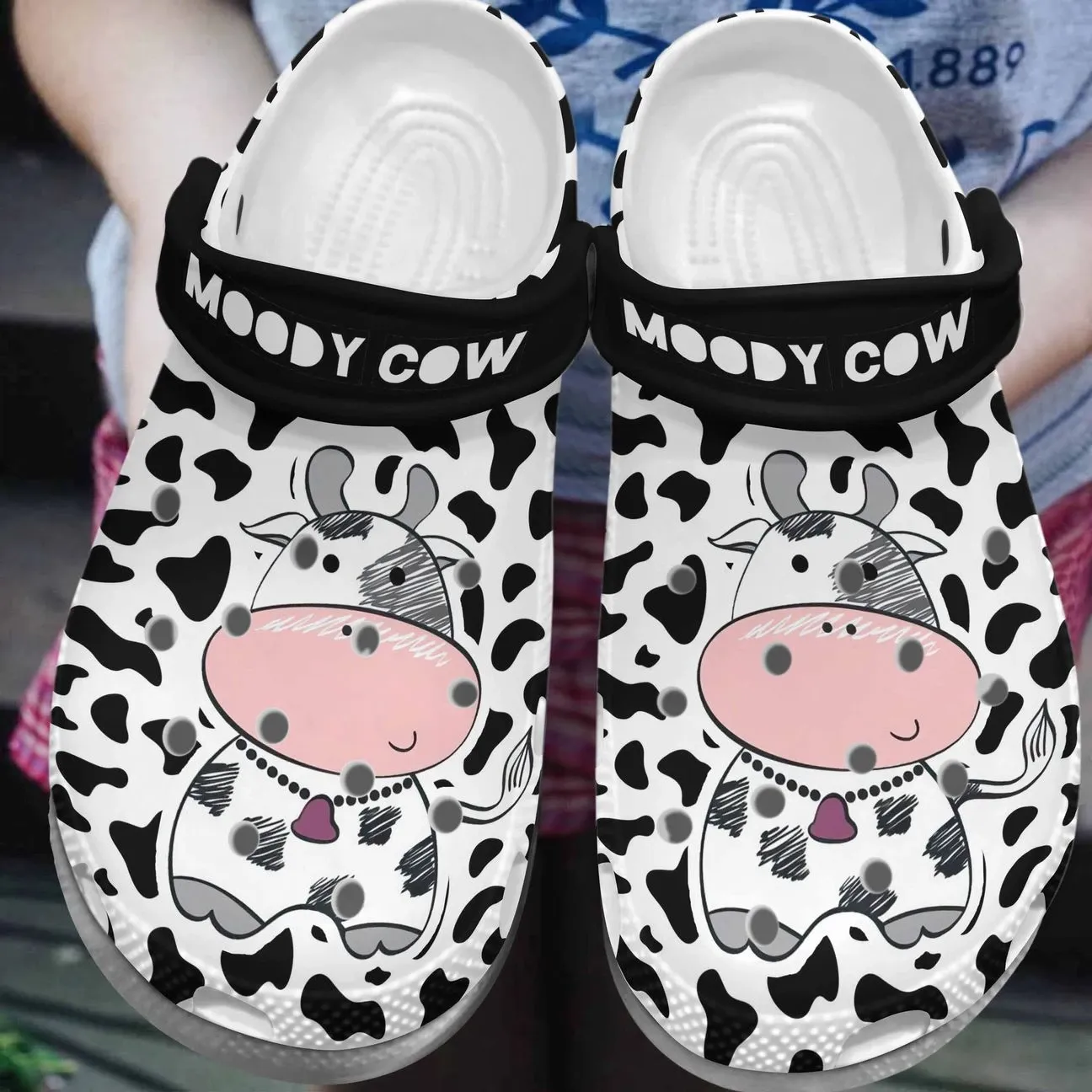 Cow Personalized Clog Custom Crocs Comfortablefashion Style Comfortable For Women Men Kid Print 3D Moody Cow Cow Personalized Clog Custom Crocs Comfortablefashion Style Comfortable For Women Men Kid Print 3D Moody Cow