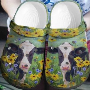 Cow Personalized Clog Custom Crocs Comfortablefashion Style Comfortable For Women Men Kid Print 3D Mother Cow