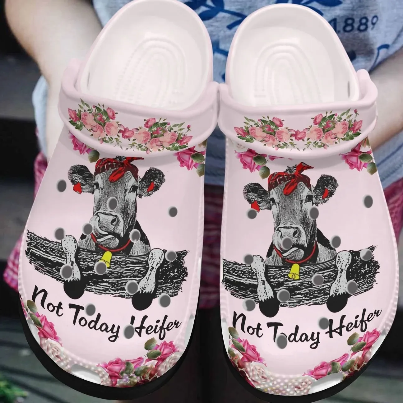 Cow Personalized Clog Custom Crocs Comfortablefashion Style Comfortable For Women Men Kid Print 3D Not Today Cow Personalized Clog Custom Crocs Comfortablefashion Style Comfortable For Women Men Kid Print 3D Not Today