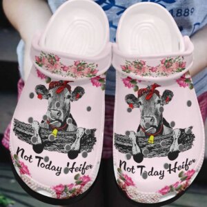Cow Personalized Clog Custom Crocs Comfortablefashion Style Comfortable For Women Men Kid Print 3D Not Today