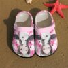 Cow Pink Tie Dye Personalized Clog Custom Crocs Comfortablefashion Style Comfortable For Women Men Kid Print 3D
