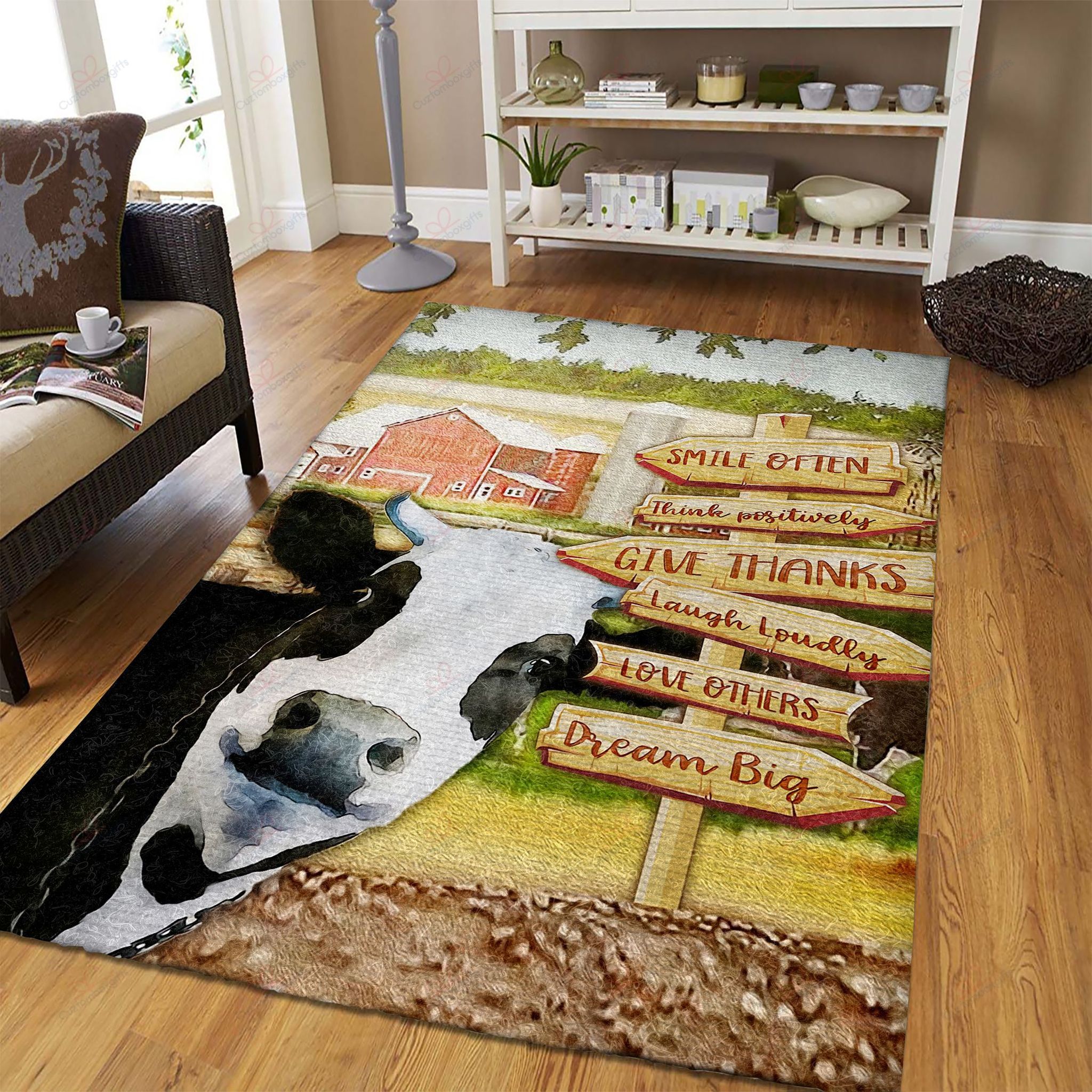 Cow Smile Often Think Positively Rug Sport Decor Gift Floor Decor Living Room Carpet Rug Area Rug - 7d3581d67bfc Cow Smile Often Think Positively Rug Sport Decor Gift Floor Decor Living Room Carpet Rug Area Rug - 7d3581d67bfc