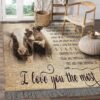 Cow When I Say I Love You More I Love You The Most Rug Sport Decor Gift Floor Decor Living Room Carpet Rug Area Rug - ed5e93bdb4a0
