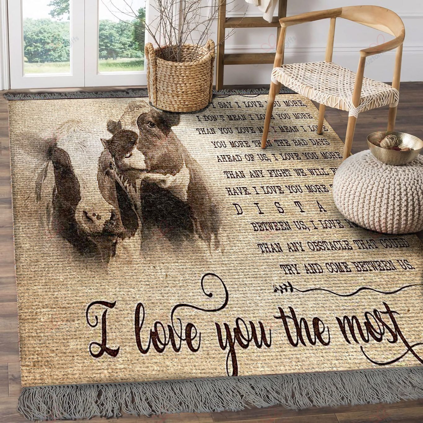 Cow When I Say I Love You More I Love You The Most Rug Sport Decor Gift Floor Decor Living Room Carpet Rug Area Rug - ed5e93bdb4a0 Cow When I Say I Love You More I Love You The Most Rug Sport Decor Gift Floor Decor Living Room Carpet Rug Area Rug - ed5e93bdb4a0