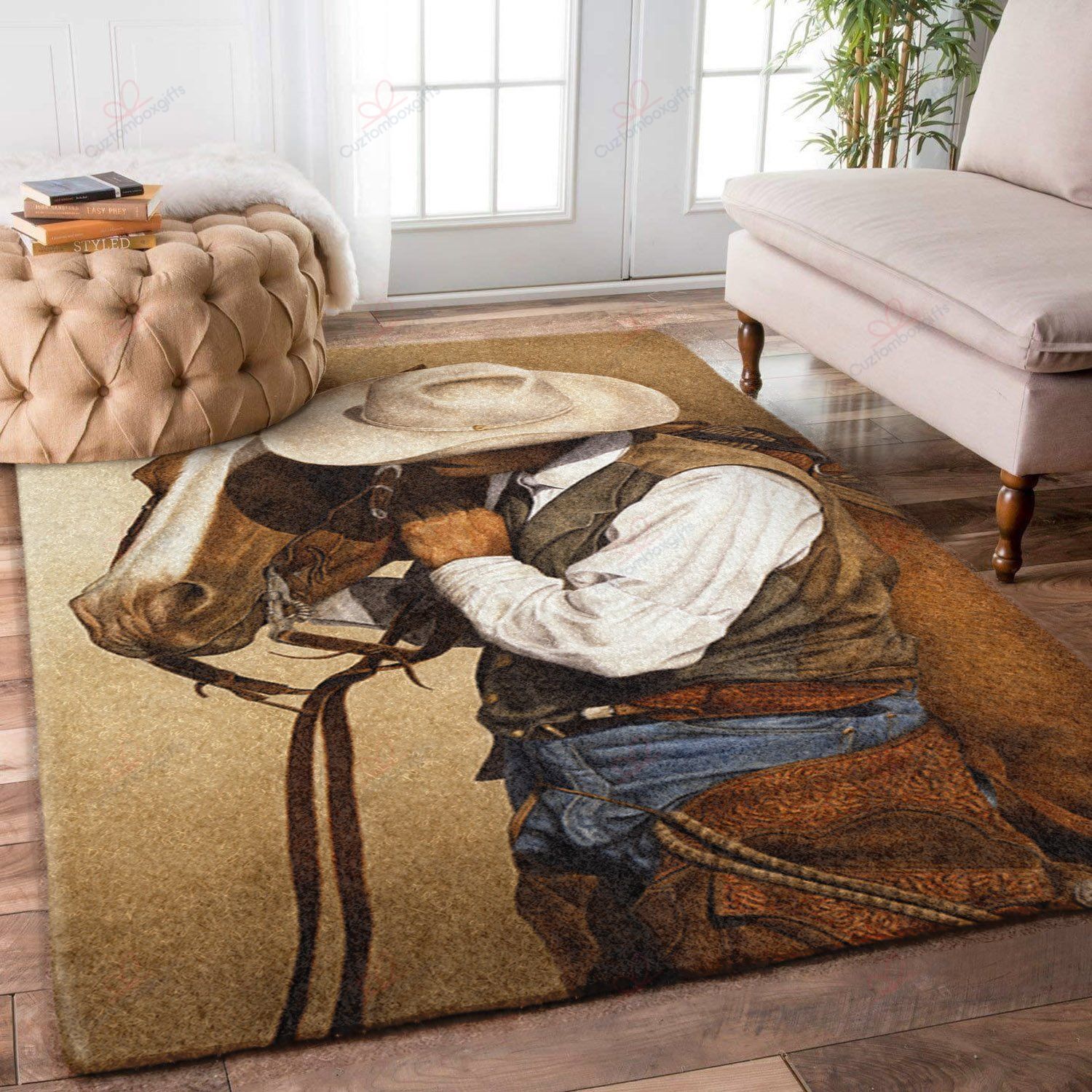 Cowboy And His Horse Rug Sport Decor Gift Floor Decor Living Room Carpet Rug Area Rug - 6841e5783007 Cowboy And His Horse Rug Sport Decor Gift Floor Decor Living Room Carpet Rug Area Rug - 6841e5783007