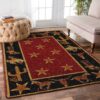 Cowboy And Star Rug Sport Decor Gift Floor Decor Living Room Carpet Rug Area Rug - 4ed87ea8bcdd