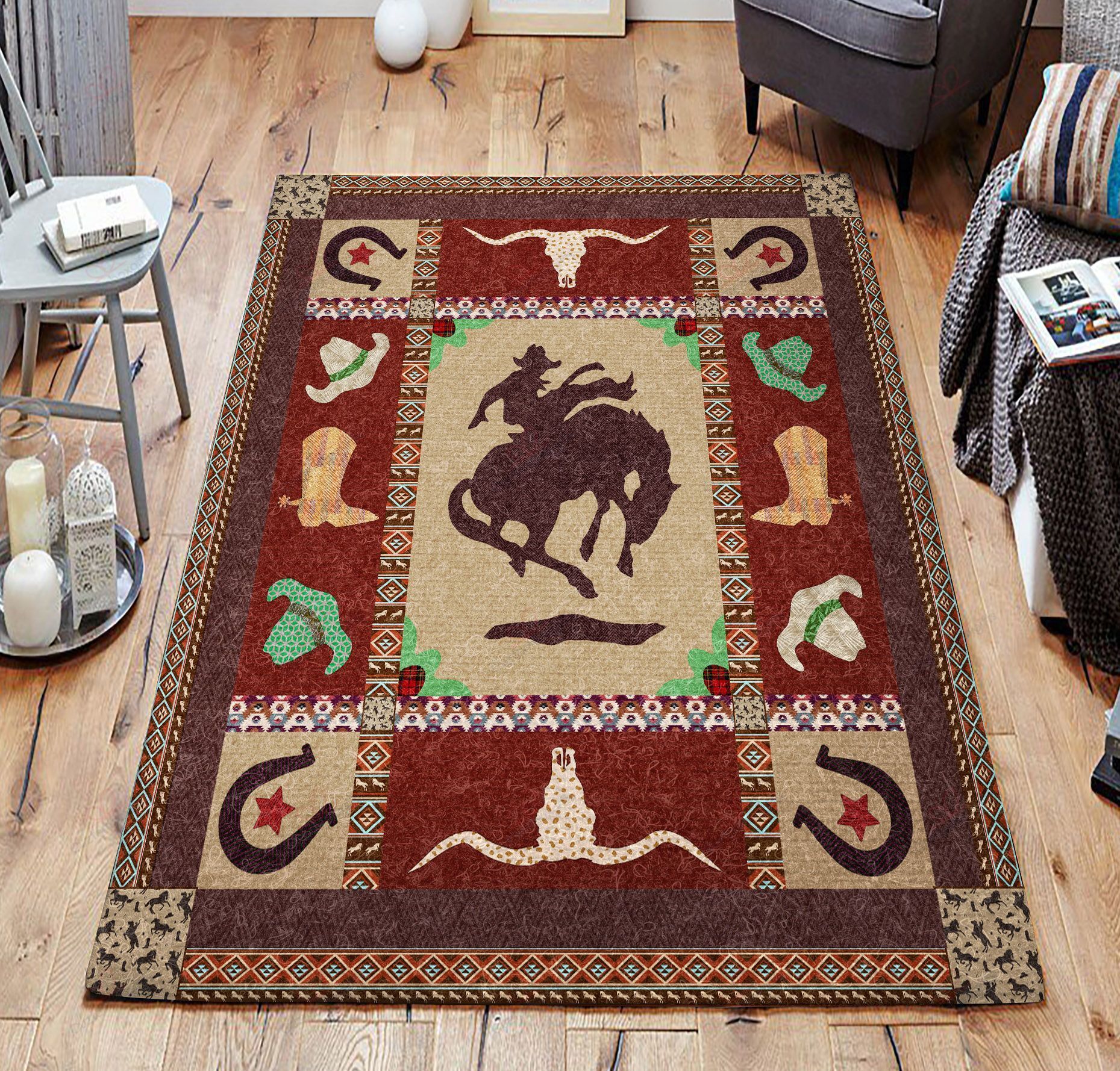 Cowboy Rug Sport Decor Gift Floor Decor Living Room Carpet Rug Area Rug - e4a2f9c5b108 Cowboy Rug Sport Decor Gift Floor Decor Living Room Carpet Rug Area Rug - e4a2f9c5b108