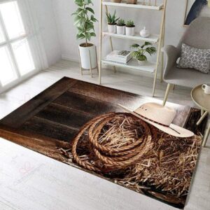 Cowboy Hat Rug Sport Decor Gift Floor Decor Living Room Carpet Rug Area Rug - 29711158c0da