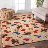 Cowboy Pattern 2 Rug Sport Decor Gift Floor Decor Living Room Carpet Rug Area Rug - f013c7cc9512