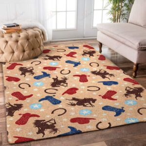 Cowboy Pattern 2 Rug Sport Decor Gift Floor Decor Living Room Carpet Rug Area Rug - f013c7cc9512