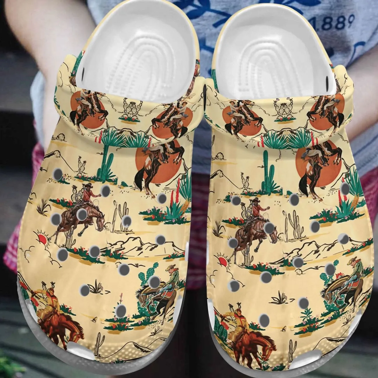 Cowboy Personalized Clog Custom Crocs Comfortablefashion Style Comfortable For Women Men Kid Print 3D It’S Cowboy Cowboy Personalized Clog Custom Crocs Comfortablefashion Style Comfortable For Women Men Kid Print 3D It’S Cowboy