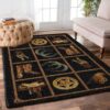 Cowboy Symbol Rug Sport Decor Gift Floor Decor Living Room Carpet Rug Area Rug - 2e445c9988dc