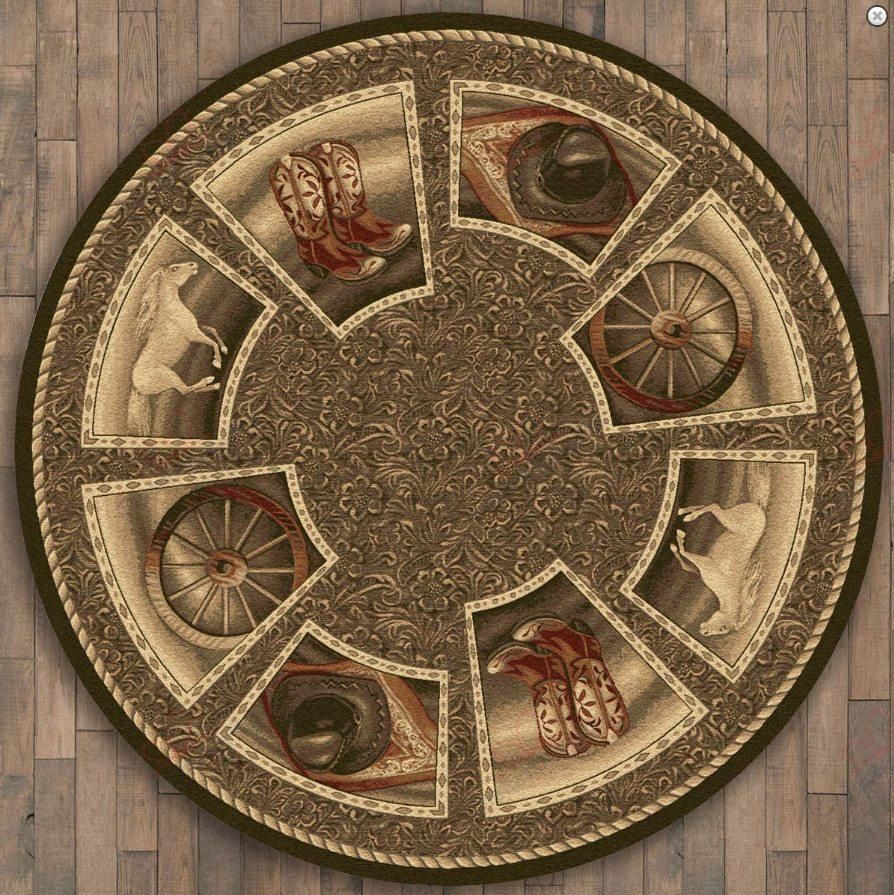 Cowboy Western Home Round Carpet Floor Rug Living Room Bedroom Decor Round Area Rug Carpet Cowboy Western Home Round Carpet Floor Rug Living Room Bedroom Decor Round Area Rug Carpet