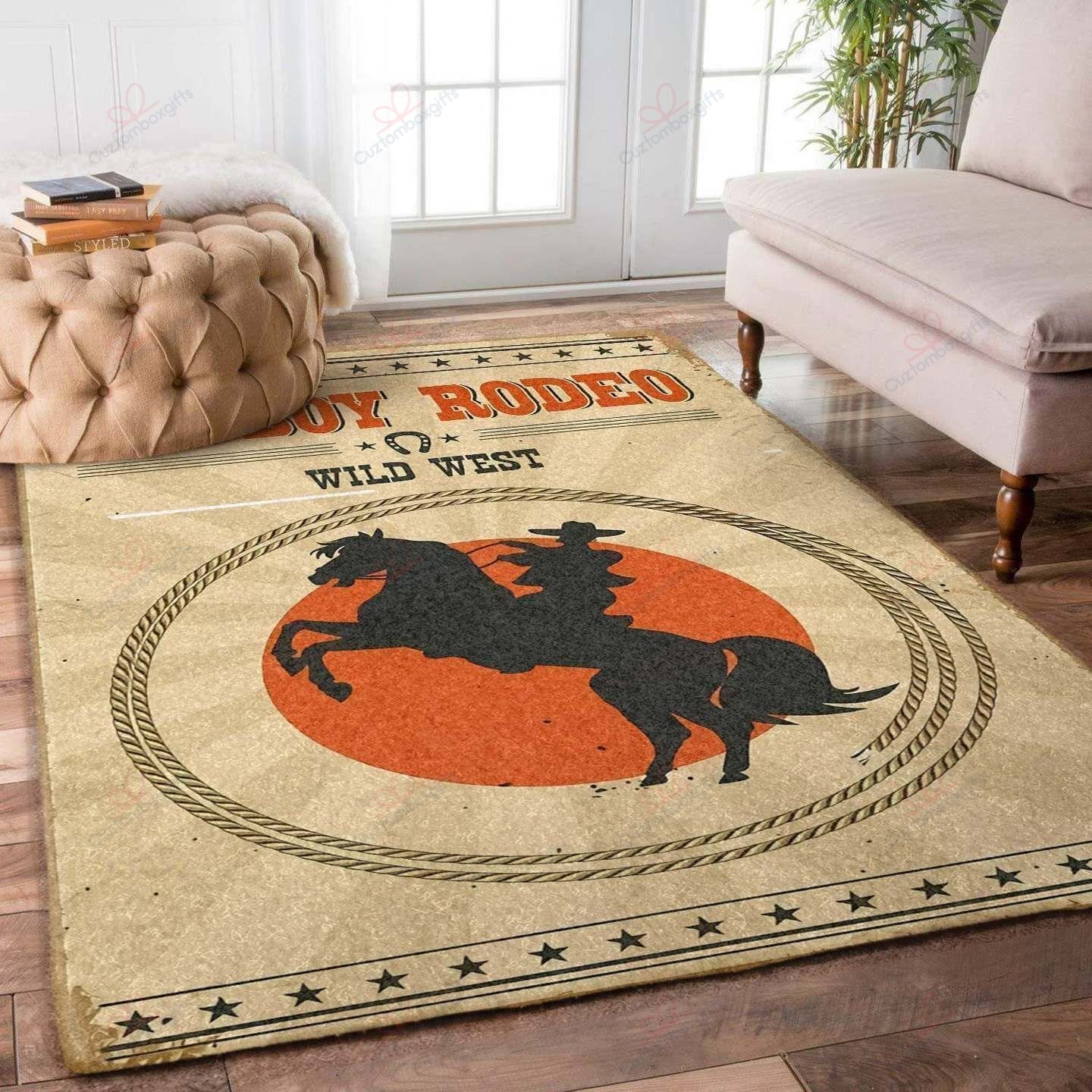 Cowboy Wild West Rug Sport Decor Gift Floor Decor Living Room Carpet Rug Area Rug - 28d2fd360a6a Cowboy Wild West Rug Sport Decor Gift Floor Decor Living Room Carpet Rug Area Rug - 28d2fd360a6a