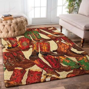 Cowboys Boots Rug Sport Decor Gift Floor Decor Living Room Carpet Rug Area Rug - 032e035127b7