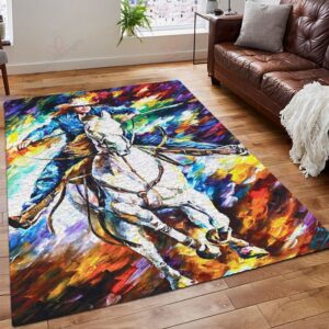 Cowboys Colorful Art Rug Sport Decor Gift Floor Decor Living Room Carpet Rug Area Rug - d7c3a932d2d3