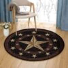 Cowboys Round Carpet Floor Rug Living Room Bedroom Decor Round Area Rug Carpet