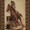 Cowgirl Painting 3 Rug Sport Decor Gift Floor Decor Living Room Carpet Rug Area Rug - f1cda518c31d