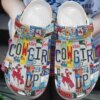 Cowgirl Personalize Clog Custom Crocs Fashionstyle Comfortable For Women Men Kid Print 3D Whitesole Cowgirl Up