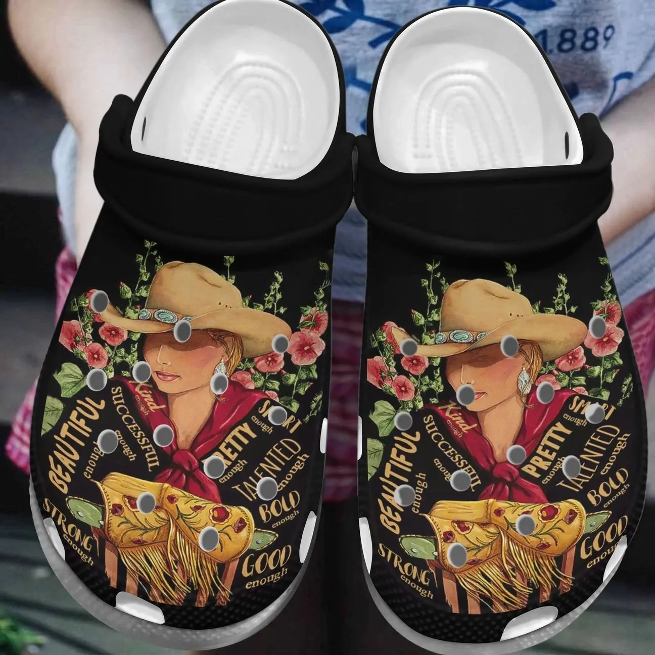 Cowgirl Personalized Clog Custom Crocs Comfortablefashion Style Comfortable For Women Men Kid Print 3D Cowgirl I Am Cowgirl Personalized Clog Custom Crocs Comfortablefashion Style Comfortable For Women Men Kid Print 3D Cowgirl I Am