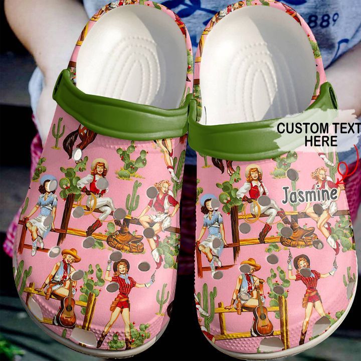 Cowgirl Personalized Pattern Sku 669 Crocs Clog Clog Shoes Cowgirl Personalized Pattern Sku 669 Crocs Clog Clog Shoes
