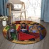 Cowgirls Round Carpet Floor Rug Living Room Bedroom Decor Round Area Rug Carpet