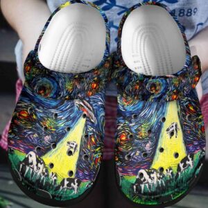 Cows Personalized Clog Custom Crocs Comfortablefashion Style Comfortable For Women Men Kid Print 3D Vincent Van Gogh Paintings