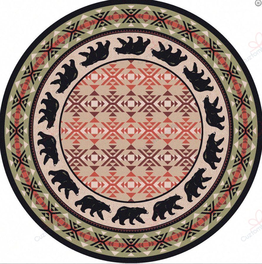 Cozy Bears Burnt Round Carpet Floor Rug Living Room Bedroom Decor Round Area Rug Carpet Cozy Bears Burnt Round Carpet Floor Rug Living Room Bedroom Decor Round Area Rug Carpet