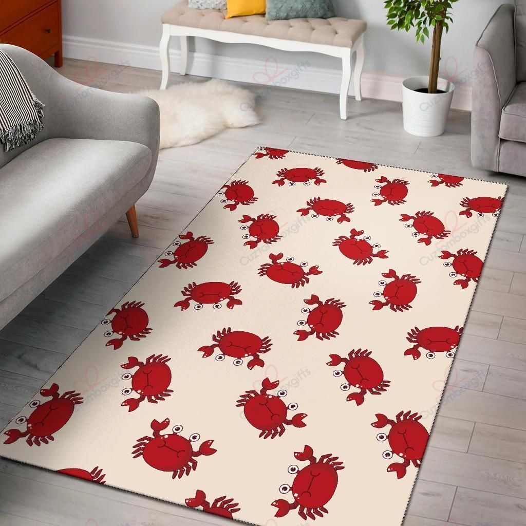 Crab Cartoon Pattern Rug Sport Decor Gift Floor Decor Living Room Carpet Rug Area Rug - 3ec7c74e290d Crab Cartoon Pattern Rug Sport Decor Gift Floor Decor Living Room Carpet Rug Area Rug - 3ec7c74e290d