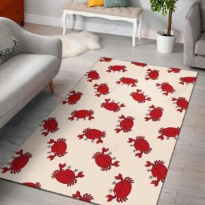 Crab Cartoon Pattern Rug Sport Decor Gift Floor Decor Living Room Carpet Rug Area Rug - b4ca200416ec