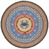 Crab Pattern 1 Round Carpet Floor Rug Living Room Bedroom Decor Round Area Rug Carpet