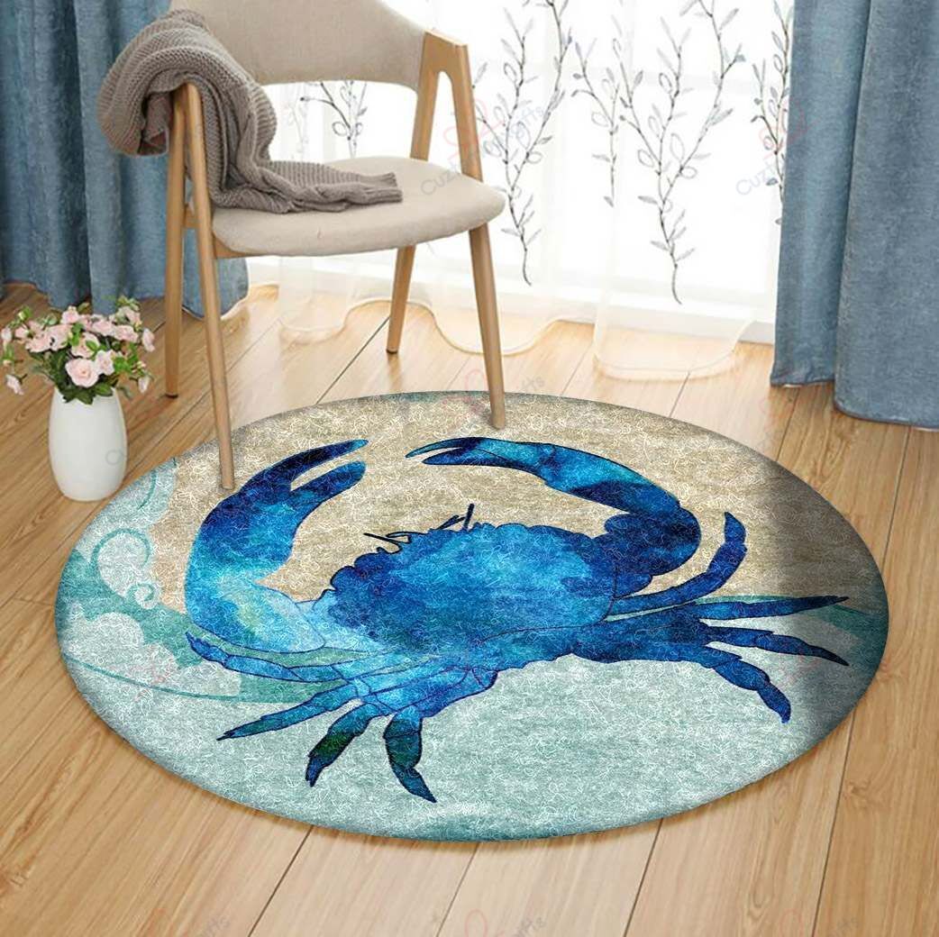 Crabs Round Carpet Floor Rug Living Room Bedroom Decor Round Area Rug Carpet Crabs Round Carpet Floor Rug Living Room Bedroom Decor Round Area Rug Carpet