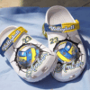 Cracks By Volleyball Ball Shoes Clog Crocs Clog Crocbland Clog Birthday Gift For Man Woman