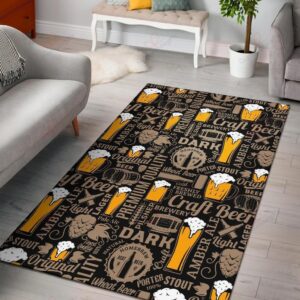 Craft Beer Pattern Rug Sport Decor Gift Floor Decor Living Room Carpet Rug Area Rug - dcc5f127b61a