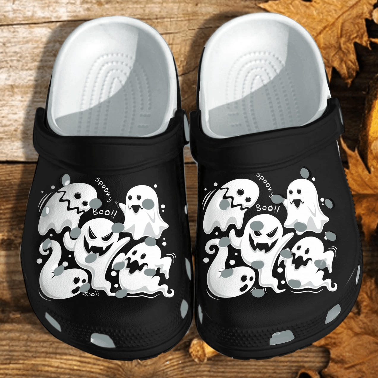 Creepy Ghost Halloween Kawaii Cute Shoes Clog – Manga Anime Halloween Crocs Clog Crocband Clog Birthday Gift For Man Women Creepy Ghost Halloween Kawaii Cute Shoes Clog – Manga Anime Halloween Crocs Clog Crocband Clog Birthday Gift For Man Women