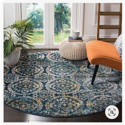 Creme Medallion Loomed Round Carpet Floor Rug Living Room Bedroom Decor Round Area Rug Carpet Creme Medallion Loomed Round Carpet Floor Rug Living Room Bedroom Decor Round Area Rug Carpet