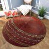 Cricket Ball Round Carpet Floor Rug Living Room Bedroom Decor Round Area Rug Carpet