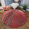 Cricket Red Round Carpet Floor Rug Living Room Bedroom Decor Round Area Rug Carpet