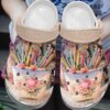 Crochet Personalize Clog Custom Crocs Fashionstyle Comfortable For Women Men Kid Print 3D Crochet Hook
