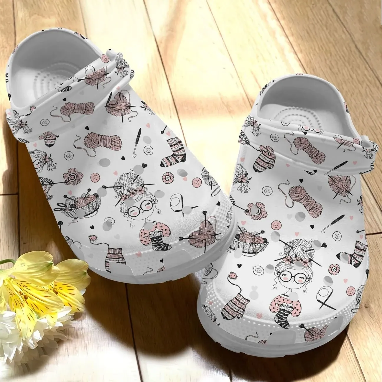 Crochet Personalize Clog Custom Crocs Fashionstyle Comfortable For Women Men Kid Print 3D Whitesole Pattern Crochet Personalize Clog Custom Crocs Fashionstyle Comfortable For Women Men Kid Print 3D Whitesole Pattern