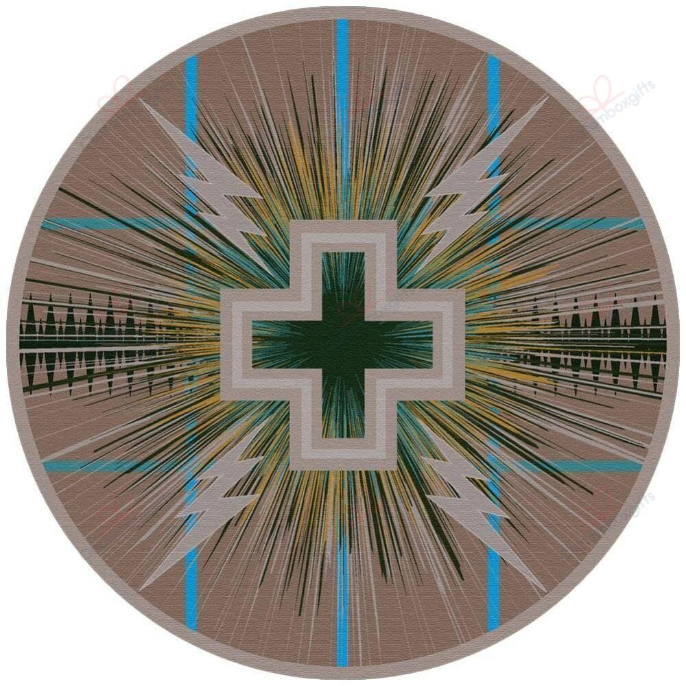 Cross And Lightning Round Carpet Floor Rug Living Room Bedroom Decor Round Area Rug Carpet Cross And Lightning Round Carpet Floor Rug Living Room Bedroom Decor Round Area Rug Carpet