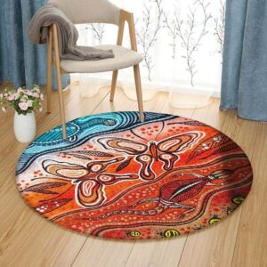 Cross Section Of The Ground Round Carpet Floor Rug Living Room Bedroom Decor Round Area Rug Carpet