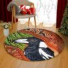 Crow Pattern 1 Round Carpet Floor Rug Living Room Bedroom Decor Round Area Rug Carpet