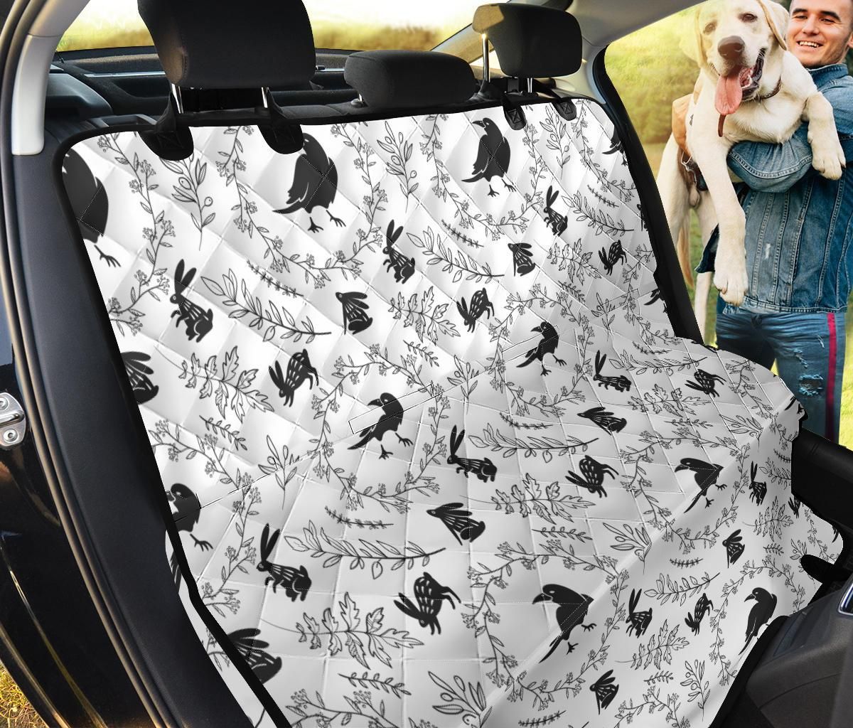 Crows Floral Pattern Car Back Seat Cover Dog Car Seat Covers - acf128bae484 Crows Floral Pattern Car Back Seat Cover Dog Car Seat Covers - acf128bae484