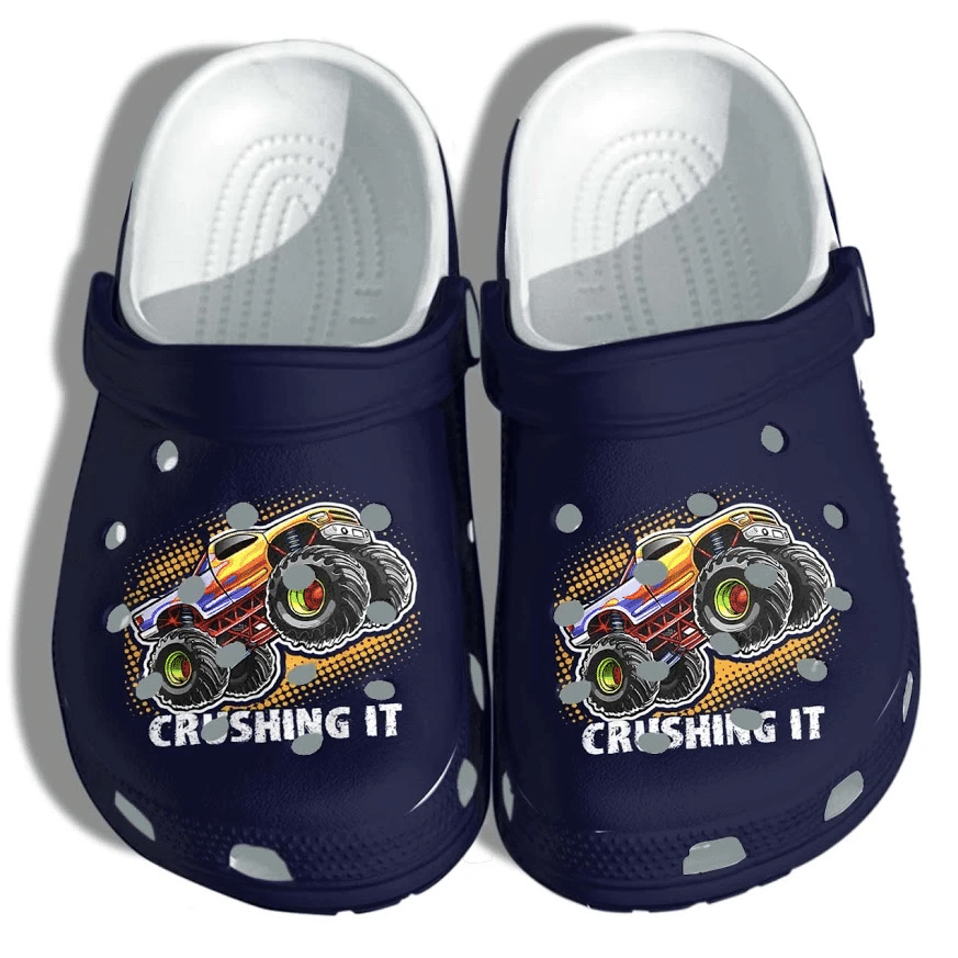 Crushing Truck Shoes Crocs Clog For Kid – Funny Monster Truck Shoes Clog Birthday Gifts For Son Boy Crushing Truck Shoes Crocs Clog For Kid – Funny Monster Truck Shoes Clog Birthday Gifts For Son Boy