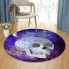 Crystal Skull Round Carpet Floor Rug Living Room Bedroom Decor Round Area Rug Carpet