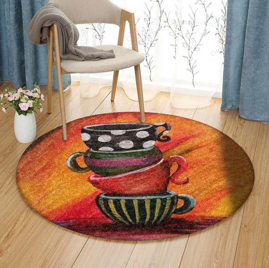 Cup Of Tea Round Carpet Floor Rug Living Room Bedroom Decor Round Area Rug Carpet Cup Of Tea Round Carpet Floor Rug Living Room Bedroom Decor Round Area Rug Carpet