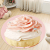 Cupcake Round Carpet Floor Rug Living Room Bedroom Decor Round Area Rug Carpet